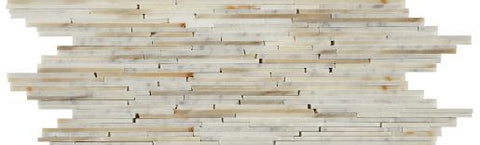 3 3/4" X 11 3/4" Mosaic Border in Calacatta Gold - Polished - DEKO Tile