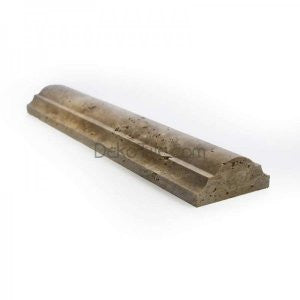 2 3/4 x 12 Honed Noce Travertine Arch Molding - DEKO Tile