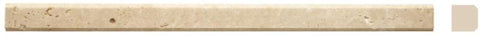 Ivory Travertine 3/4" X 12" Modern Liner - Honed - DEKO Tile