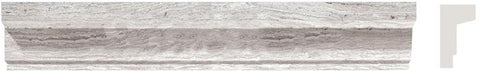 White Woodgrain 2" X 12" Modern Chair Rail - Honed - DEKO Tile