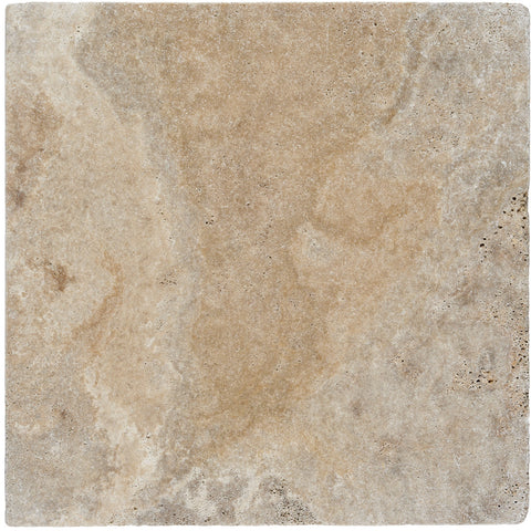 12 x 12 Scabos Travertine Tumbled Paver - DEKO Tile