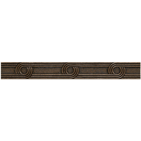 1 x 8 Circles Decorative Metal Liner - Bronze - DEKO Tile