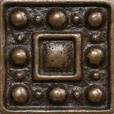 1 x 1 Dots Decorative Metal Insert - Bronze - DEKO Tile