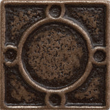 1 x 1 Threads Decorative Metal Insert - Bronze - DEKO Tile