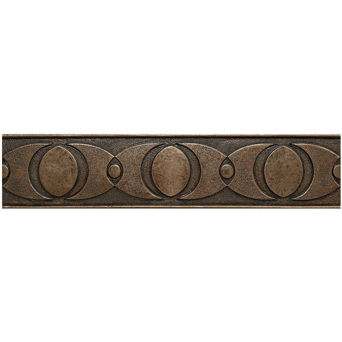 2 3/4 x 12 Planets Decorative Metal Liner - Bronze - DEKO Tile