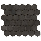 2 inch Hexagon Honed Light Gray Basalt Mosaic Tile - DEKO Tile