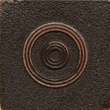 2 x 2 Circles Decorative Metal Insert - Antique Bronze  - DEKO Tile