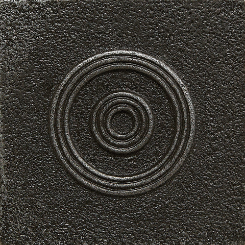 2 x 2 Circles Decorative Metal Insert - Wrought Iron - DEKO Tile