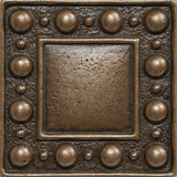 2 x 2 Dots Decorative Metal Insert - Bronze - DEKO Tile