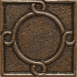 2 x 2 Threads Decorative Metal Insert - Bronze - DEKO Tile