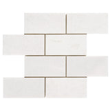 3 x 6 Polished Thassos White Marble Mosaic Tile - DEKO Tile