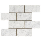 3 x 6 Polished Italian Bianco Carrara Mosaic Tile - DEKO Tile