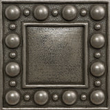 4 x 4 Dots Decorative Metal Insert - Pewter - DEKO Tile