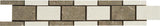 2" X 12" Mosaic Border in Champagne Limra + Seagrass - Honed - DEKO Tile