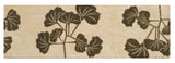4" X 12" Engraved Border in Olive on Ivory Travertine - Honed - DEKO Tile