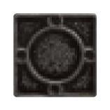 1" X 1" Thread Decorative Metal Insert - Pewter - DEKO Tile
