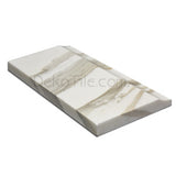 Italian Calacatta Gold Polished London Baseboard - 5 x 12 - DEKO Tile