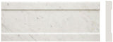 Bianco Carrara 5" X 12" Modern Baseboard - Honed - DEKO Tile