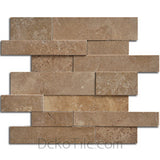 3D Interlocking Pattern Noce Honed Mosaic Panel - DEKO Tile