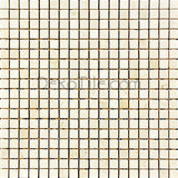 5/8 x 5/8 Tumbled Crema Marfil Mosaic Tile - DEKO Tile