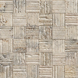 2"X2" Designer Mosaic in Scabos Travertine - Thick-Rolled - DEKO Tile
