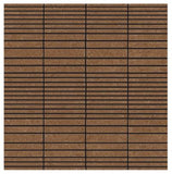 Designer Mosaic in Noce Travertine - Honed - DEKO Tile