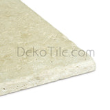 4 x 4 Ivory Classic Travertine Tumbled Tile - DEKO Tile